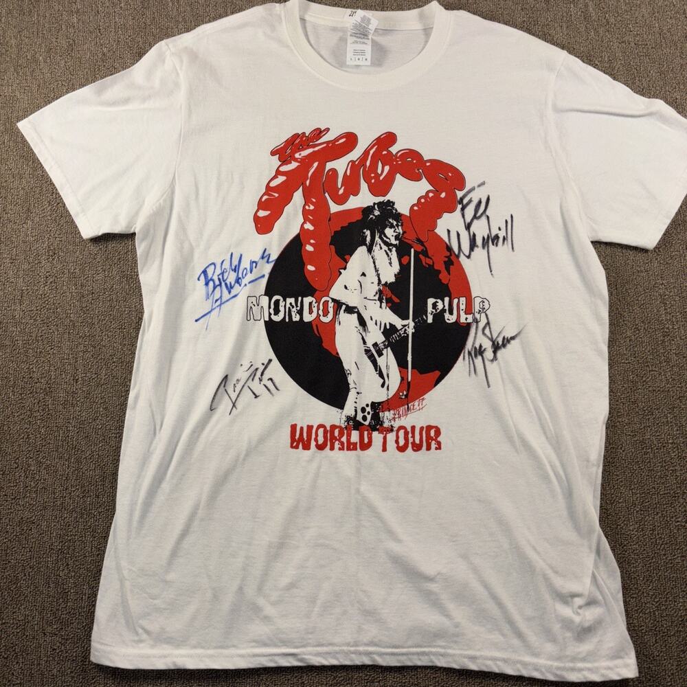 The Tubes 2017 Works Your Autographed T-shirt Large Deadstock White
